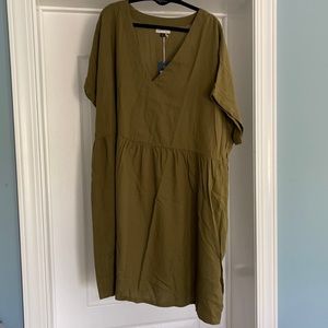 Universal threads olive green dress